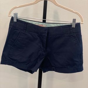 J. Crew Navy Blue 3” Chino Shorts